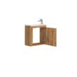 Тумба з раковиною Devit Small 063050O, 50 см, дуб, фото 3