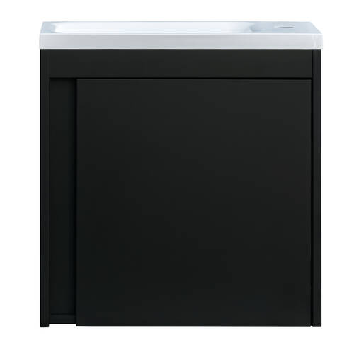 Тумба з раковиною Devit Small 063050B, 50 см, чорний, фото 8