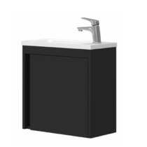 Тумба с раковиной Devit Small 063050B, 50 см, черный, фото №2