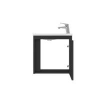 Тумба с раковиной Devit Small 063050B, 50 см, черный, фото №4