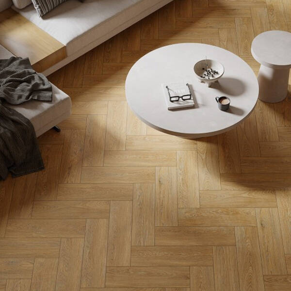 Керамограніт Ceramika Gres Gres Darkwood Beige 17,5x60 см, фото 3