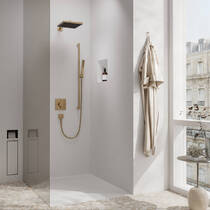 Ручний душ Hansgrohe Pulsify E EcoSmart 24320140 бронза матовий, фото №4