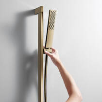 Ручний душ Hansgrohe Pulsify E EcoSmart 24320140 бронза матовий, фото №3