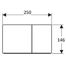 Клавіша змиву Geberit Sigma70 115.622.JT.1 білий матовий, фото №2