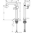 Смеситель для раковины Hansgrohe Tecturis S CoolStart EcoSmart+ 73372140 бронза, фото 3