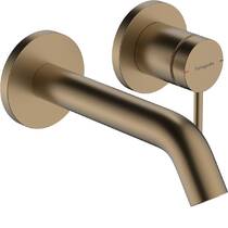 Змішувач прихованого монтажу для раковини Hansgrohe Tecturis S 73350140 вилив 16,5 см, зовнішня частина, бронза, фото 1
