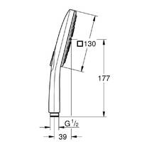 Ручной душ Grohe Rainshower SmartActive Cube 26582AL0 ??3 режима струи, графит, фото №5