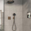 Змішувач прихованого монтажу для ванни/душу Hansgrohe ShowerSelect Comfort E 15572140 з термостатом на 2 споживачі, бронза, фото 5