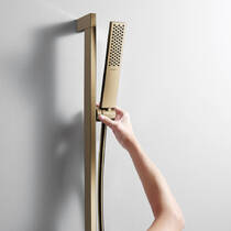 Ручний душ Hansgrohe Pulsify E EcoSmart+ 24321140 бронза матовий, фото №3