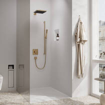 Ручний душ Hansgrohe Pulsify E EcoSmart+ 24321140 бронза матовий, фото №4