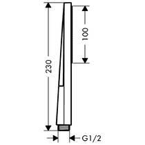 Ручний душ Hansgrohe Pulsify E EcoSmart+ 24321140 бронза матовий, фото №2