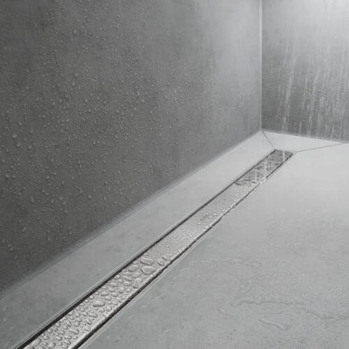 Решітка для душового каналу Hansgrohe RainDrain Match 56038000 з регульованою висотою, хром 800 мм, фото 3