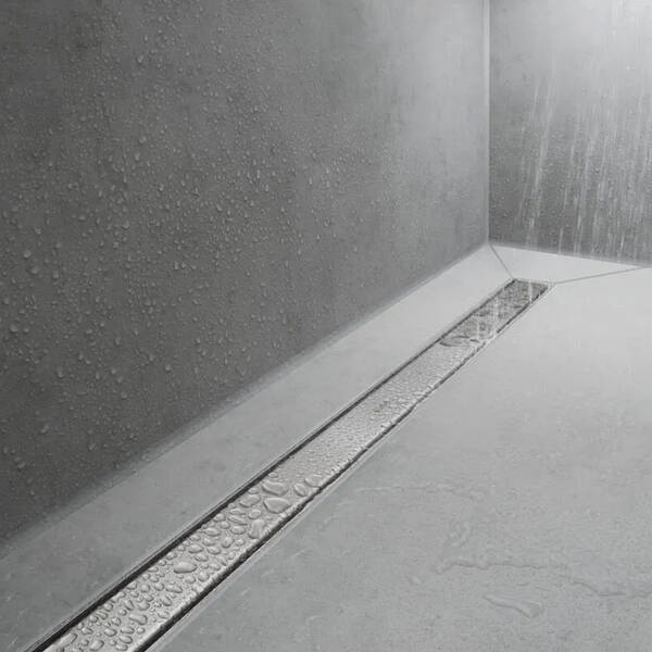 Решітка для душового каналу Hansgrohe RainDrain Match 56038000 з регульованою висотою, хром 800 мм, фото 3