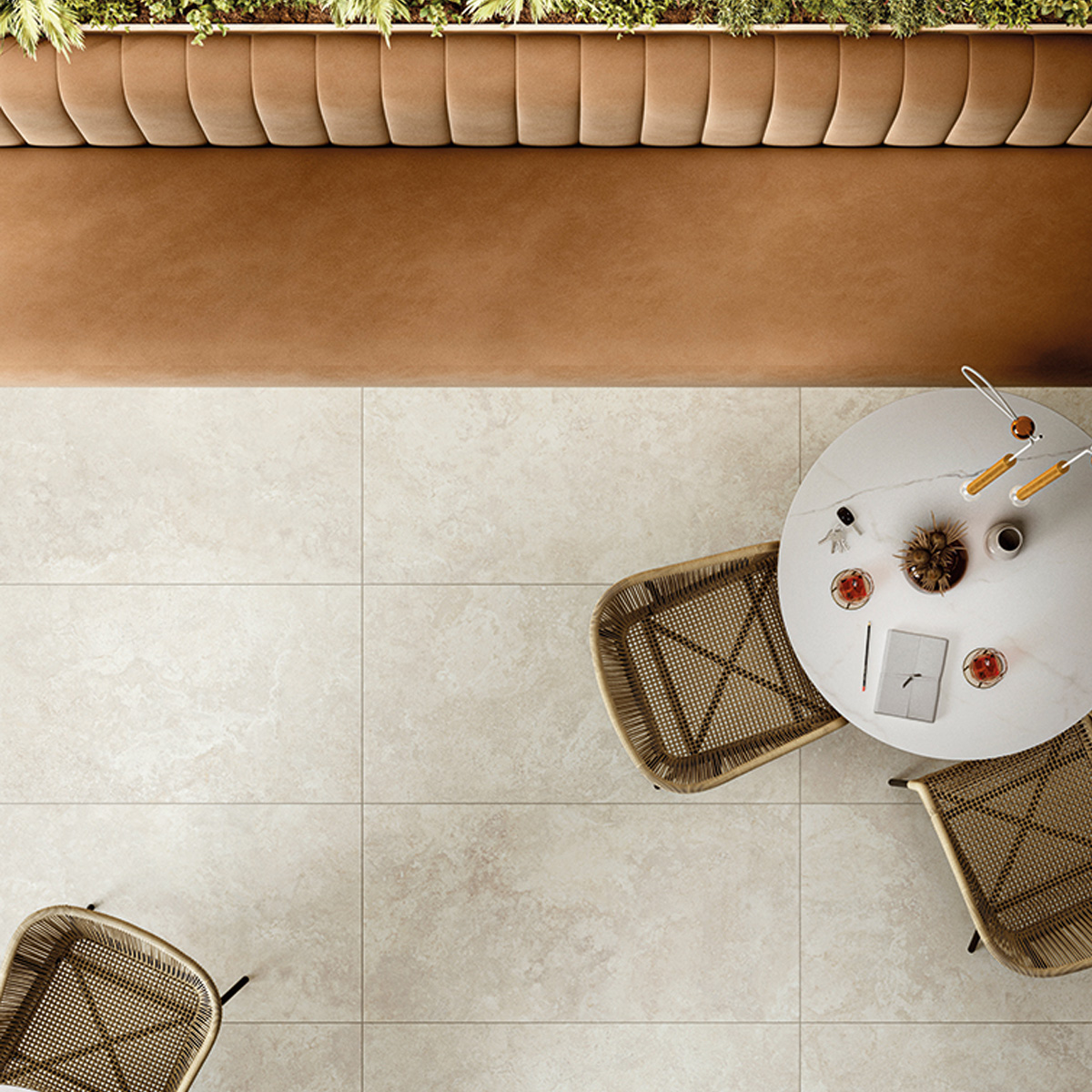 Travertino Pearly Cross EY 12 NAT SQ (1 сорт)