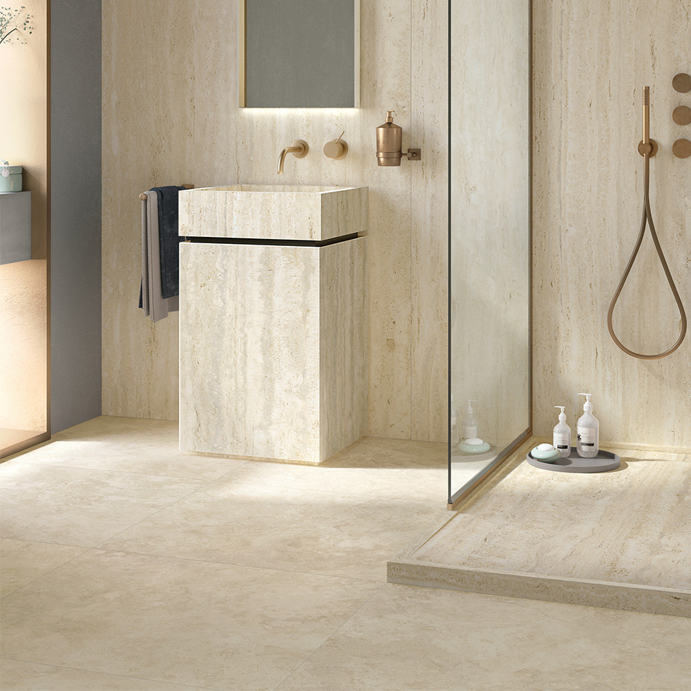 Travertino Light Cross EY 13 NAT SQ (1 сорт)