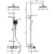 Душевая система Devit Style 5050503 с термостатом, хром, фото 2