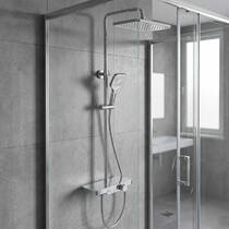 Душевая система Devit Style 5050503 с термостатом, хром, фото №1