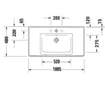 Тумба с раковиной Duravit D-Neo DE012201818 100 см белый матовый, фото №4