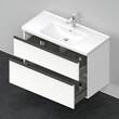 Тумба з раковиною Duravit D-Neo DE012201818 100 см, білий матовий, фото 3