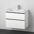 Тумба з раковиною Duravit D-Neo DE012101818 80 см, білий матовий, фото 2