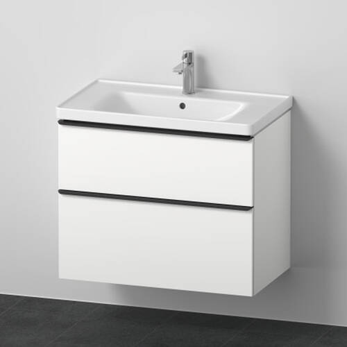 Тумба з раковиною Duravit D-Neo DE012101818 80 см, білий матовий, фото 2