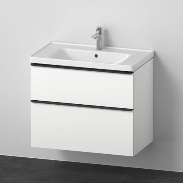 Тумба з раковиною Duravit D-Neo DE012101818 80 см, білий матовий, фото 2