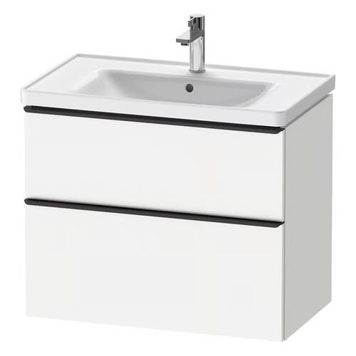 Тумба з раковиною Duravit D-Neo DE012101818 80 см, білий матовий, фото 1