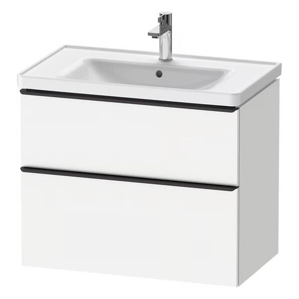 Тумба з раковиною Duravit D-Neo DE012101818 80 см, білий матовий, фото 1