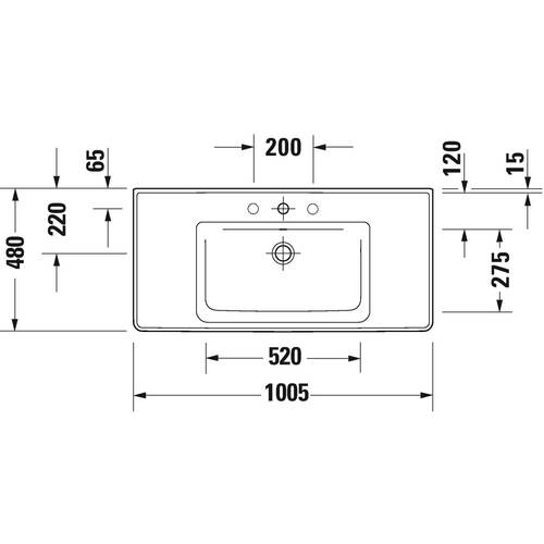 Тумба с раковиной и сифоном Duravit Ketho.2 K25284079790000, 2367100000, 0050760000, 100 см, цвет натуральный орех, фото 2