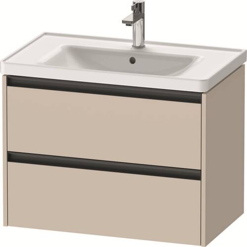 Тумба з раковино DURAVIT Ketho.2 K25283091910000, 2367800000, 0050760000, 80 см, з сифоном, бежевий, фото 1