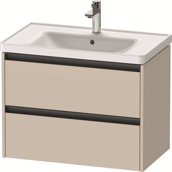 Тумба з раковино DURAVIT Ketho.2 K25283091910000, 2367800000, 0050760000, 80 см, з сифоном, бежевий, фото 1