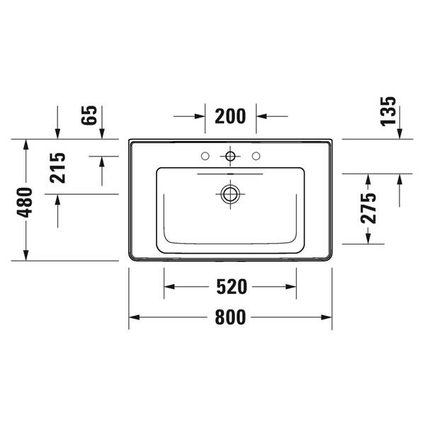 Тумба з раковино DURAVIT Ketho.2 K25283091910000, 2367800000, 0050760000, 80 см, з сифоном, бежевий, фото 3