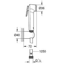 Гігієнічний душ Grohe Tempesta-F 27513GN1 брашоване золото, фото №2