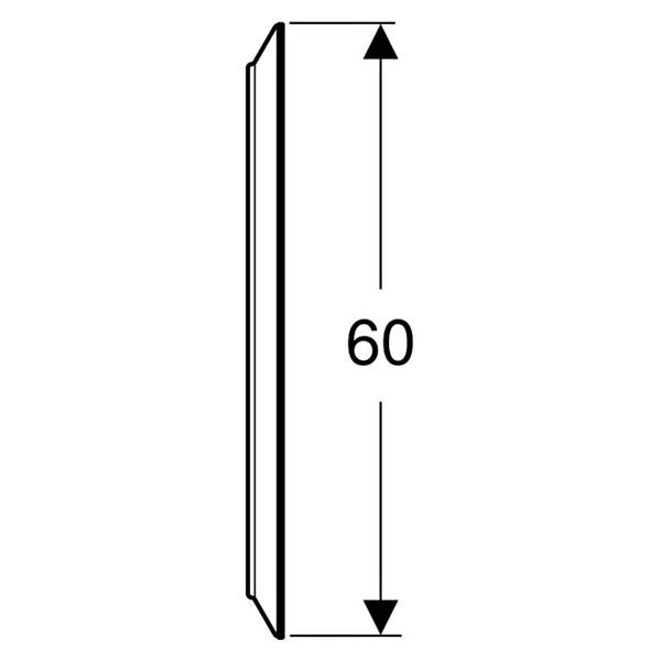 Зеркало Geberit Option Round 502.797.00.1 с LED-подсветкой 600х600 мм, фото 4