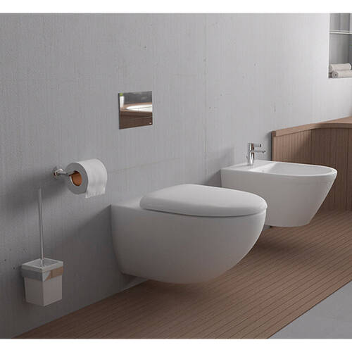 Унитаз подвесной Duravit Architec 45720900А1 без ободка с крышкой Soft Close, фото 5