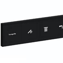 Смеситель скрытого монтажа для ванны/душа Hansgrohe RainSelect 15381670 с термостатом на 3 функции, черный матовый, фото №3