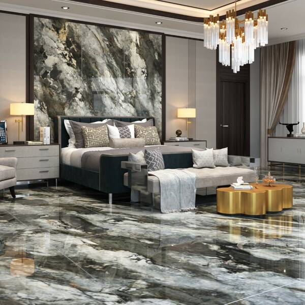 Керамограніт Almera Ceramica-2 WYH10990180GAS Loira Nero 90x180см, фото 2