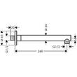 Тримач верхнього душу Hansgrohe Vernis Blend 27809000 настінний, фото 2