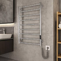 Рушникосушарка електрична Маріо Урбан-I 810x500/85 TR K 2.0, в комплекті з кабелем і вилкою та набором для прихованим підключенням, полірована нержавіюча сталь, фото №1