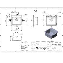 Кухонна мийка Miraggio Bodrum 510 врізна, колір сірий Gray, фото №5