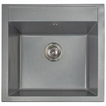 Кухонна мийка Miraggio Bodrum 510 врізна, колір сірий Gray, фото №1