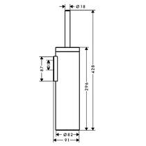 Щетка для унитаза Axor Universal Circular 42855000 хром, фото №2