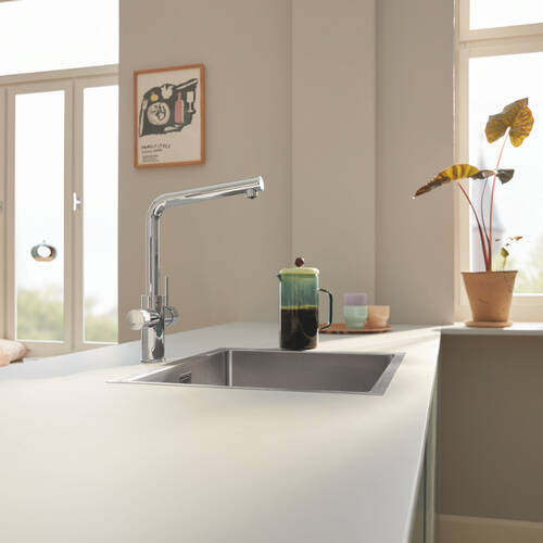 Змішувач для кухні Grohe Blue Pure Minta 30588000 з фільтром, хром, фото 4