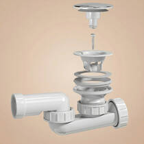 Сифон для ванны или душевого поддона Miraggio 3212007 d52мм, фото №1