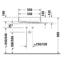 Раковина Duravit Zencha 2373550079 55 см белый глянец, фото №2