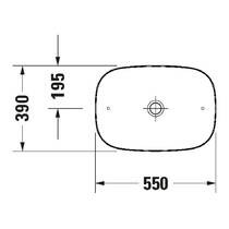 Раковина Duravit Zencha 2373550079 55 см белый глянец, фото №3