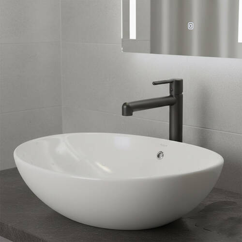 Смеситель для раковины Devit Do It 5050020В высокий, цвет brushed gun metal, фото 1