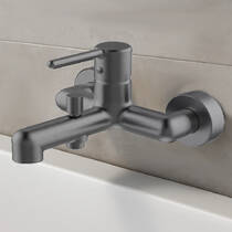 Смеситель для ванны Devit Do It 5050030В цвет brushed gun metal, фото №1