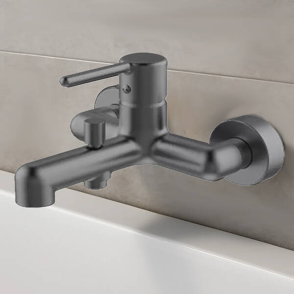 Смеситель для ванны Devit Do It 5050030В цвет brushed gun metal, фото 1