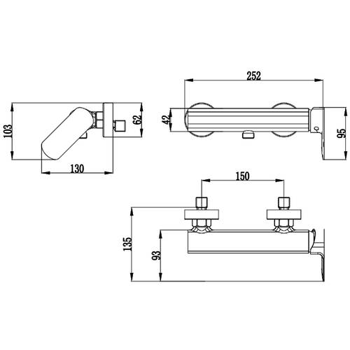 Змішувач для душу Devit Do It 5050040 хром, фото 3